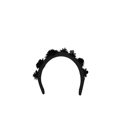 PRADA 女士发饰 1IH01911WPF0002 SS2024 黑色 花朵细节发饰