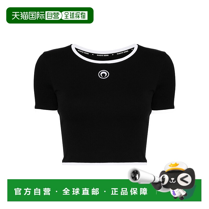 香港直邮Marine Serre 简约短袖T恤 WTO087ACJER0008