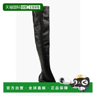 香港直邮MaxMara 皮质过膝靴子 麦斯玛拉 Damier 234 女士 1h可退
