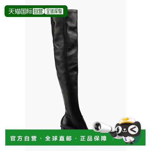 1h可退 香港直邮MaxMara 麦斯玛拉 女士 Damier 皮质过膝靴子 234