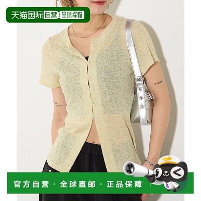 1h可退 日本直邮WHO'S WHO gallery 女士半袖透视感开衫 WWZ10515