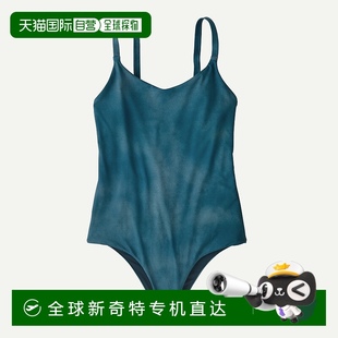 氨綸連體泳衣新款 歐洲直郵PATAGONIA 女士藍綠色尼龍 滌綸