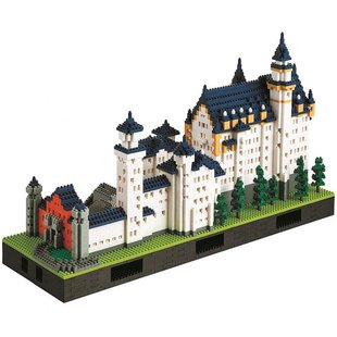 日本直邮Kawada拼插积木新天鹅堡城堡豪华版NAN-NB009小颗粒玩具