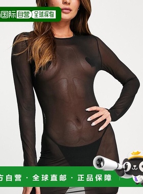 1h可退 香港直邮潮奢 ann summers 女士 Visionary 透视网纱迷你(