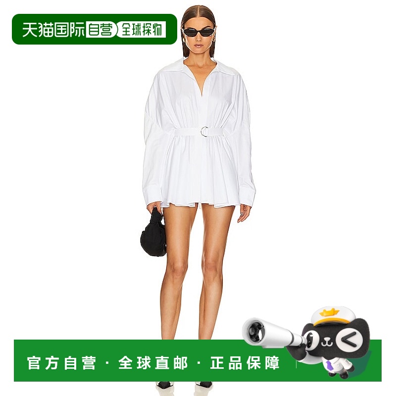 香港直邮NORMA KAMALI 诺玛 卡玛丽 女士 Bf Nk 宽松款衬衫式喇叭