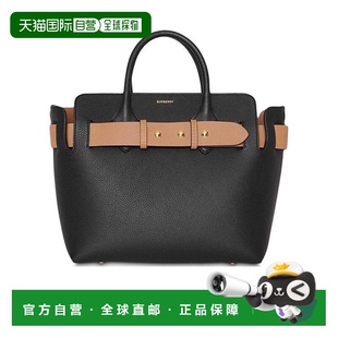 黑色 香港直邮BURBERRY AW2019 80095641 徽标单肩包 女士斜挎包