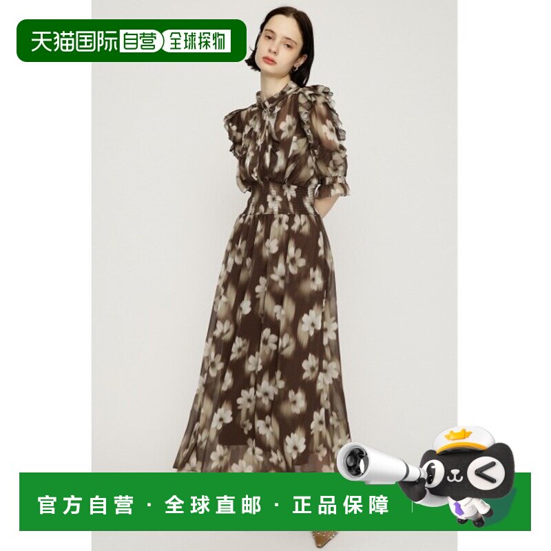 日本直邮SLY 女士 杨柳绉纱长裙 花卉印花春夏季连衣裙 030JST333