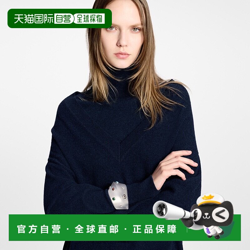 自营1h可退 欧洲直邮LV路易威登 Swirl系列女士白色树脂宝石手镯