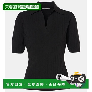 1h可退 香港直邮EMILIA WICKSTEAD 女士 沙色罗纹针织Polo衫