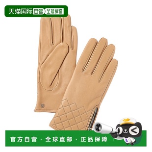 Lined Cashmere Leather Gloves 美国奥 自营Bruno brown Magli