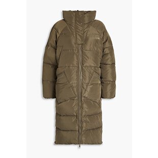 GANNI 徽标印花绗缝大衣 甘尼 shell F727786344 女士 潮奢