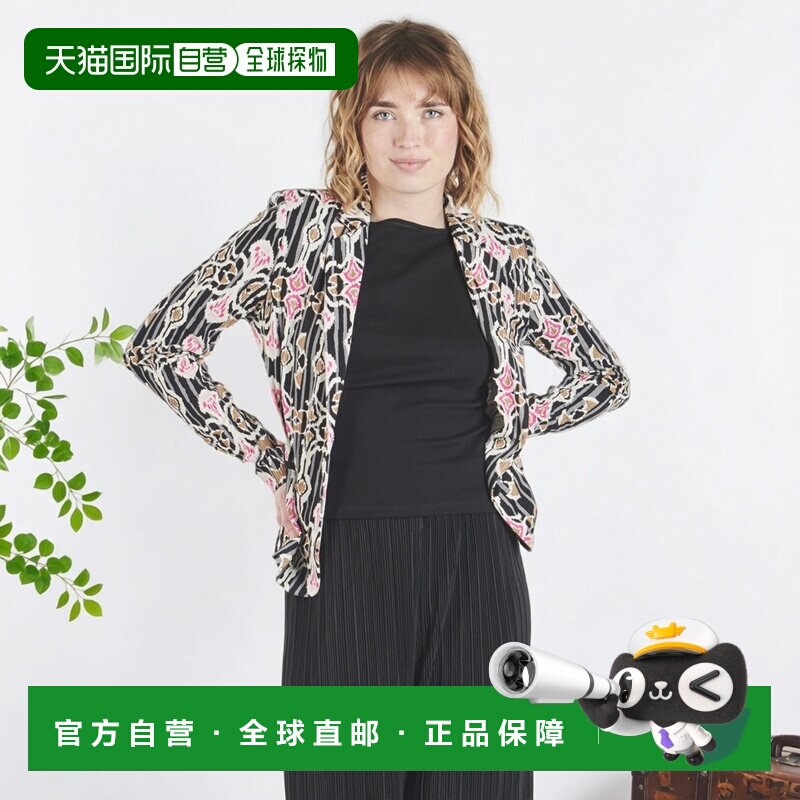 欧洲直邮Only衣服女短外套/西装外套黑色ONLPOPTRASH L/S AOP BLA