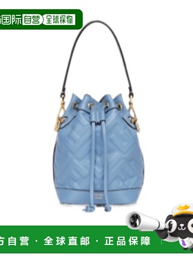 香港直邮FENDI 女士手提包 8BS093ANWTF1PJ6 CO 蓝色单肩包