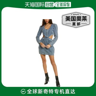 Amanda Uprichard Alabama Denim Mini Dress - blue 【美国奥莱