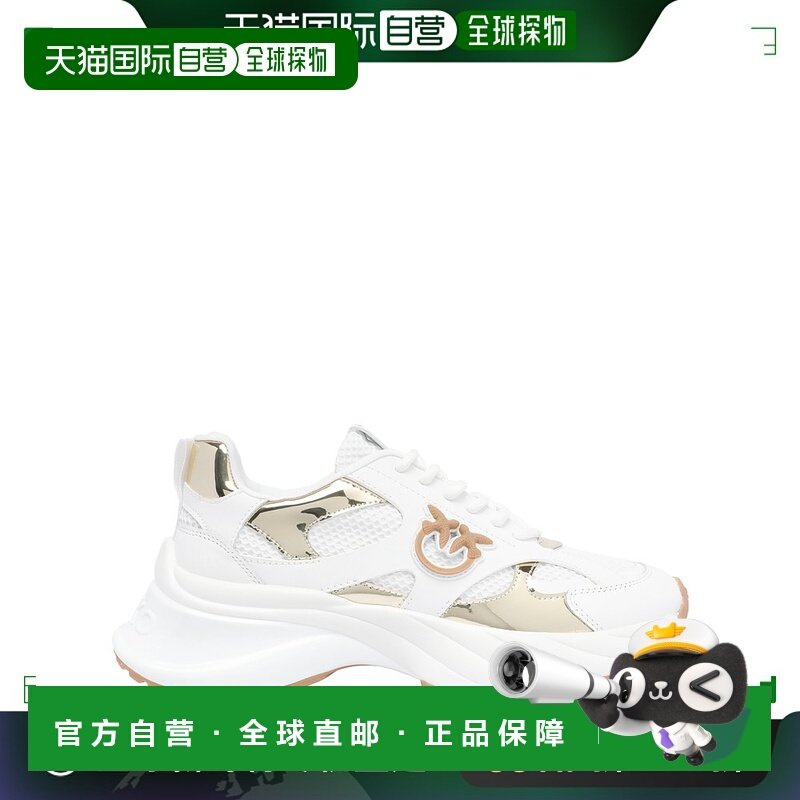 香港直邮PINKO 女士运动鞋 SS0067E022ZIA AW2025 白色 logo贴片