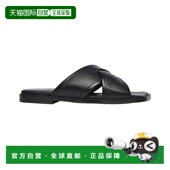 Salvador Marta 皮革凉鞋 自营Freda 黑色小牛皮 美国奥莱直发