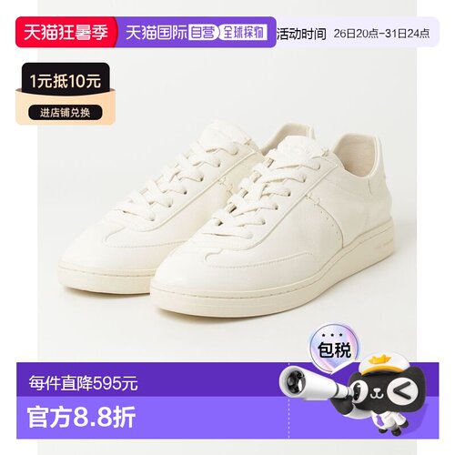 1h可退 日本直邮FOOT INDUSTRY 男装 全牛革 德训鞋 极简白色设计