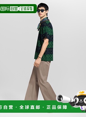 自营1h可退 欧洲直邮LV路易威登 Trainer系列男士黄色小牛皮花卉