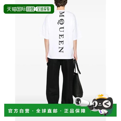 1h可退 香港直邮ALEXANDER MCQUEEN 男士T恤 828434QTADE0909 SS2