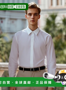 1h可退 香港直邮潮奢 Saint Laurent 圣罗兰 男士 长袖衬衫 82080