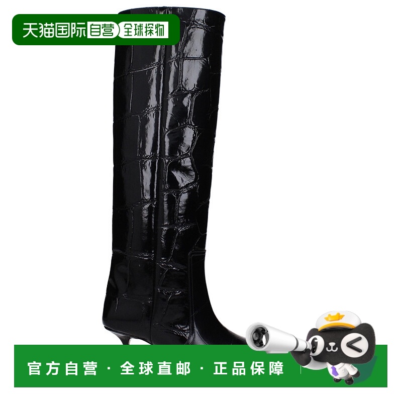 自营 paris texas巴黎得克萨斯皮革女式靴子-黑色 美国奥莱直发