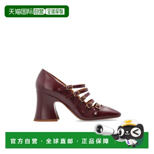 酒红色 香港直邮CHLOÉ AW2025 CHC25A11COL56D JANIS 女士高跟鞋