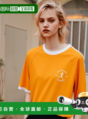 韩国直邮YALE [YALE X WAUSAN30] COLOR BLOCK RAGLAN TEE YELLOW