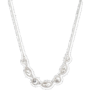 1h可退 【美国直邮】Givenchy|密镶水晶球形正面项链，16 英寸 +