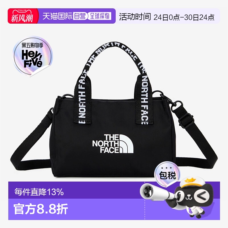 韩国直邮THE NORTH FACE/北面Logo印花拉链手提单肩斜挎户外包NN2
