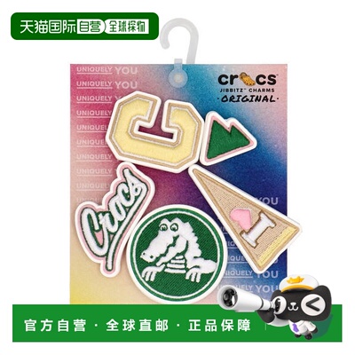 日本直邮crocs JIBBITZ CHARMS VARSITY PATCH 5 PACK 鞋子饰品