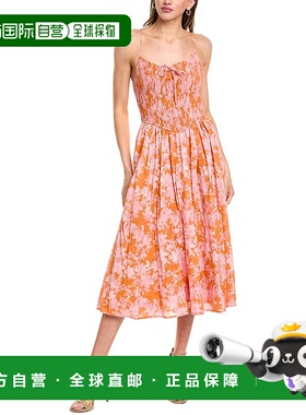 自营 Hutch Spencer Midi连衣裙-橙色 美国奥莱直发