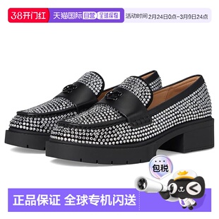 1h可退 香港直邮Coach 蔻驰 女士 Leah 水晶便鞋 black黑色 舒适