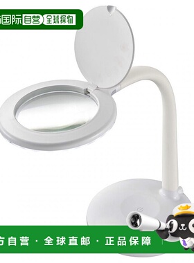 【日本直邮】L-Zoom带LED灯立架放大镜白色08-0787DS-L24ZS-W