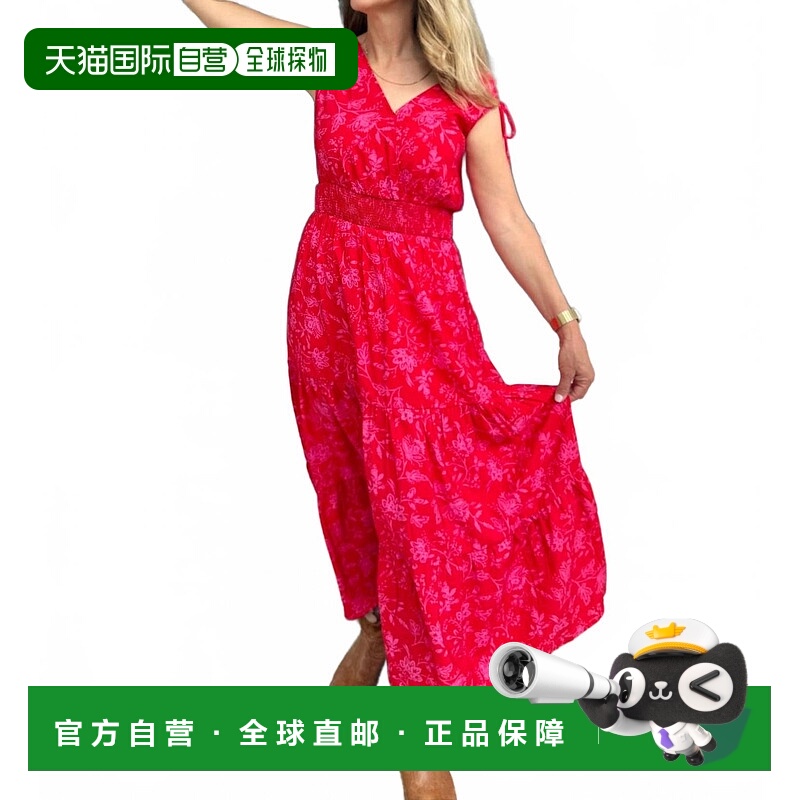 自营by togetherHazel Midi Dress In Red - red 美国奥莱直发
