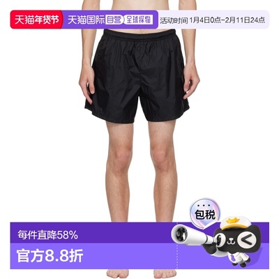 1h可退 香港直邮Our Legacy 男士 黑色 Drape Tech 泳裤 M2214DTB