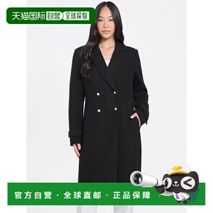 自营guessArdo Trench Coat - black 美国奥莱直发外套