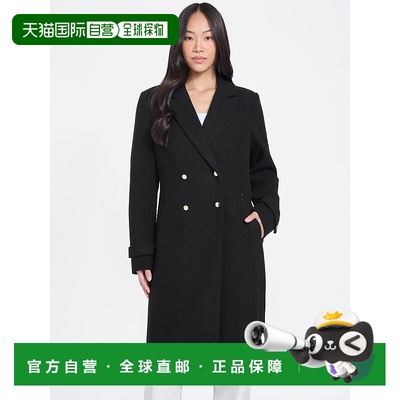 自营guessArdo Trench Coat - black 美国奥莱直发外套