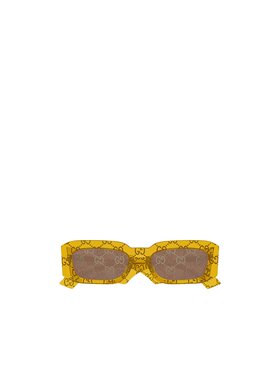 GUCCI 男士眼镜 GG1426S007 CO 棕色 矩形太阳镜