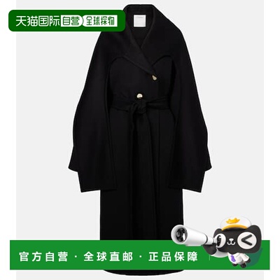 1h可退 香港直邮Sportmax 斯宝麦斯 女士 Baldo 围巾领初剪羊毛大