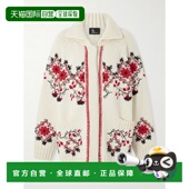 香港直邮moncler 盟可睐 女士 1h可退 刺绣羊毛混纺针织开衫 K209