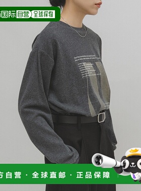 1h可退 日本直邮KBF 女装 纯棉宽松长袖T恤 花色印花设计 KBA721R