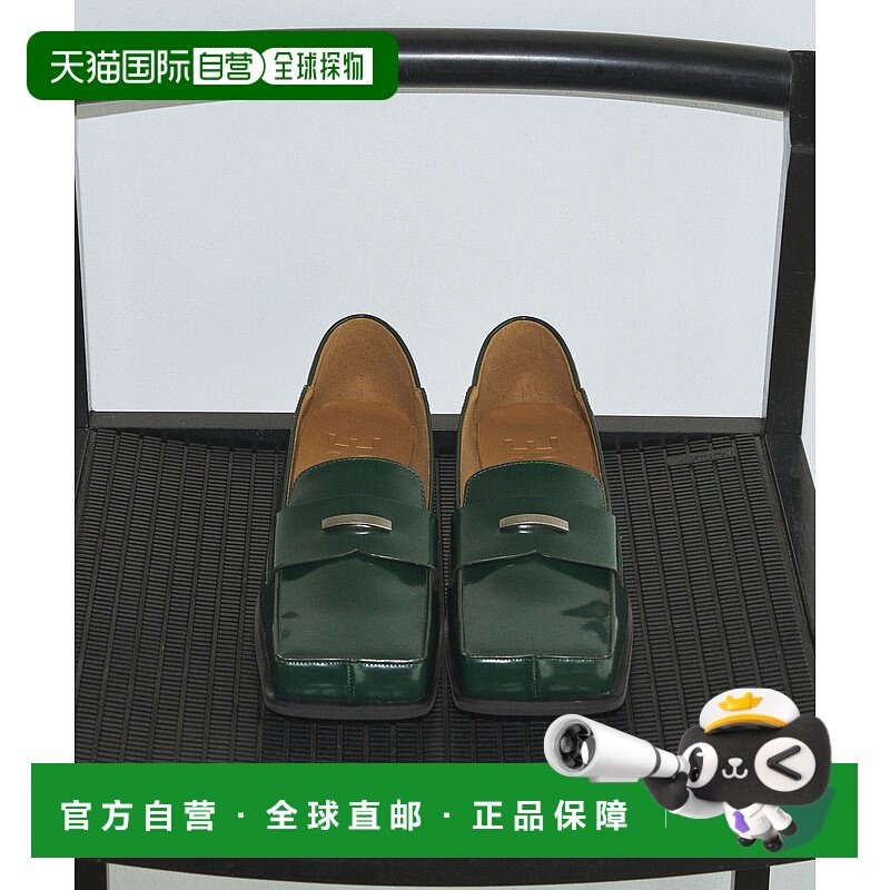 1h可退 日本直邮GRISE女款方形尖头潮流 loafers 平底鞋 25192821