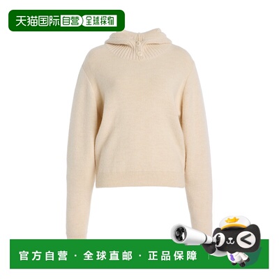 1h可退 香港直邮Lemaire 女士 连帽针织毛衣 beige米色 舒适时尚