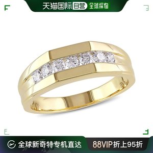 Julianna B男士戒指黄金简约潮流高雅轻奢精致1/2 CT TW钻石婚戒