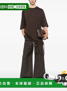 香港直邮RICK OWENS 男士T恤 RU02E1274JA78 AW2026 深棕色