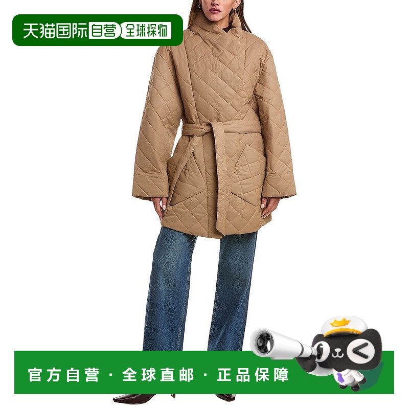 自营LAMARQUE绗缝夹克-棕褐色 美国奥莱直发