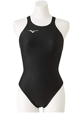 日本直邮Mizuno 泳装泳衣女士露背M FINA认证 黑色 N2MA0222