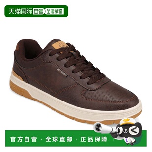 自营Dockers男式Frederick合成革休闲运动鞋-棕色/英国棕褐色 美