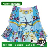 蓝色 自营 美国奥 Mer海星飘动裙 versace范思哲T台Tresor