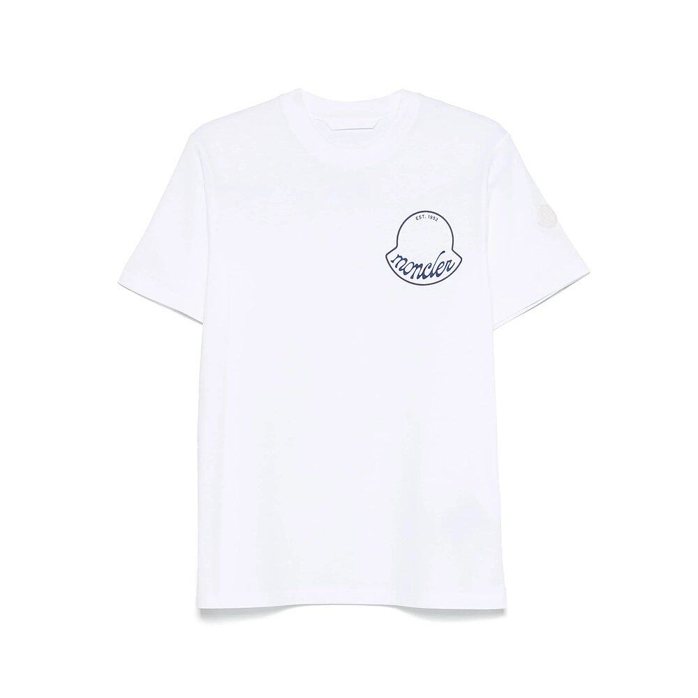 MONCLER 男士T恤 8C0001389AJS00A AW2025 白色 TSHIRT